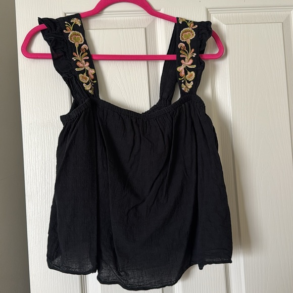 Embroidered-Strap Swing Top - Picture 7 of 7